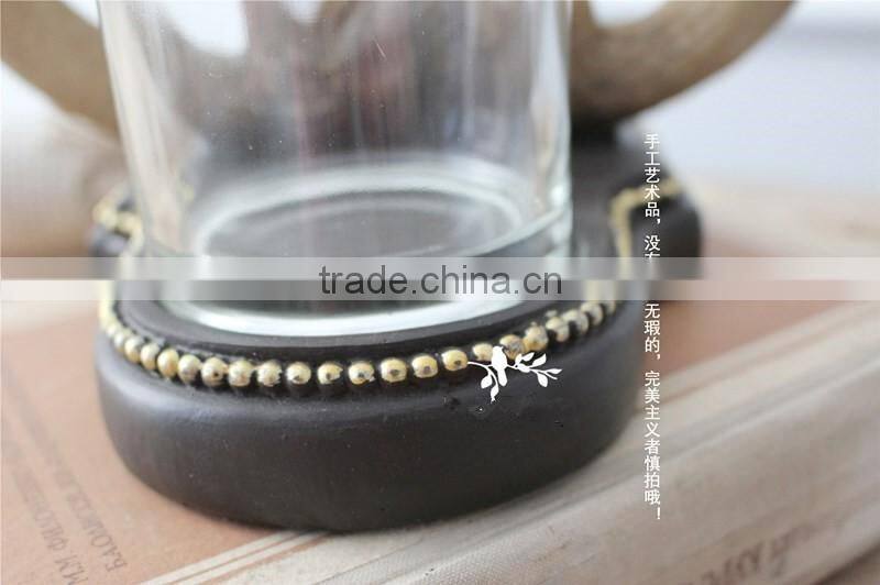 Resin Deer Antler Candle Holder for Christmas,hand-made antler decoration