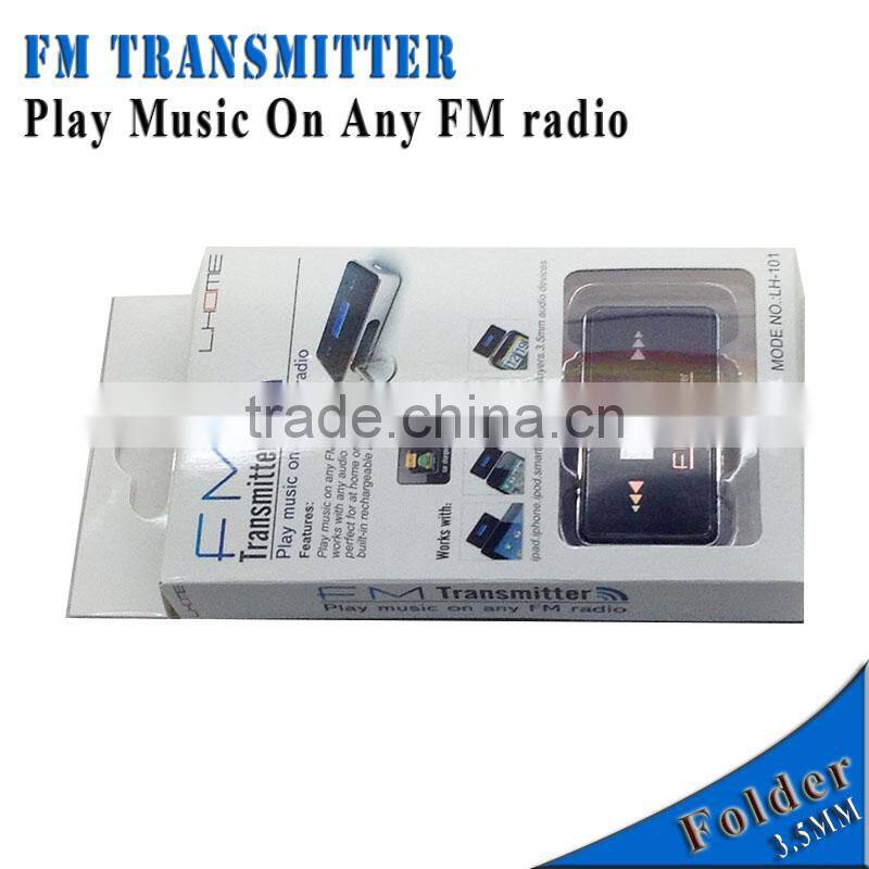 2014 Folder smart phone fm transmitter instructions mobile phone player fm transmitter for galaxy s4 HTC SONY Iphone 4 4s 5