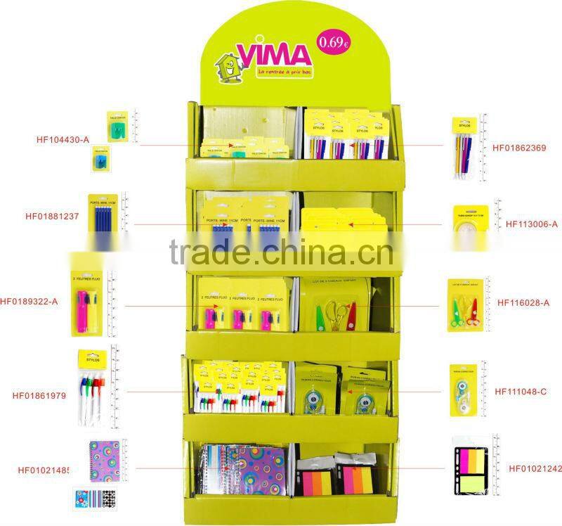 0.99/one euro stationery/bts/back to school pallet/stand display box /pqd promotion/hot selling