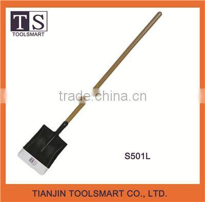 industrial square shovel with long handle