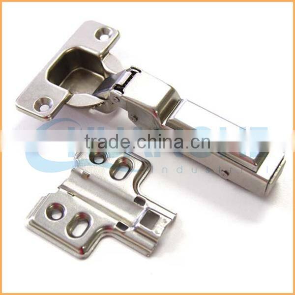 China supplier cheap sale hot sale 4 hole full overlay concealed hinge plastic base