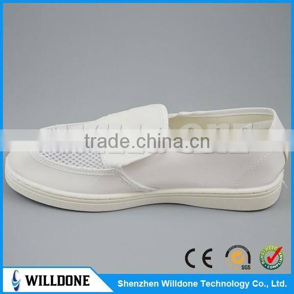 Hot sale leather double hole shoes esd Cleanroom shoes