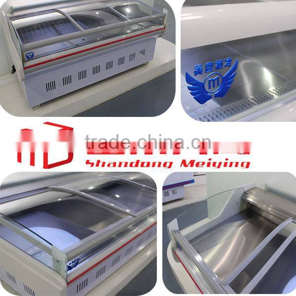 Little Vertical display-seriesFreezer showcase /island type freezer /Transparent refrigerator