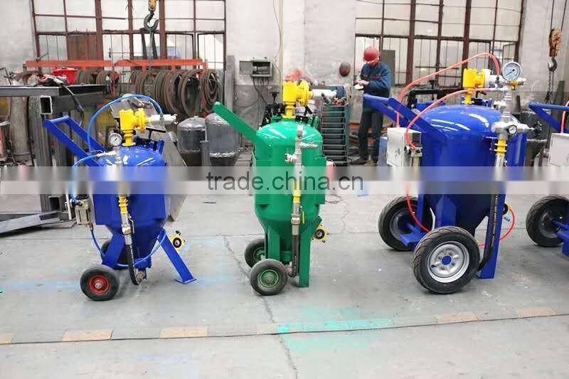 2017 shipyard equipment,American garnet blasting machine, 2017 Best quality low price 4 guns DB225 portable dustless sandblaster