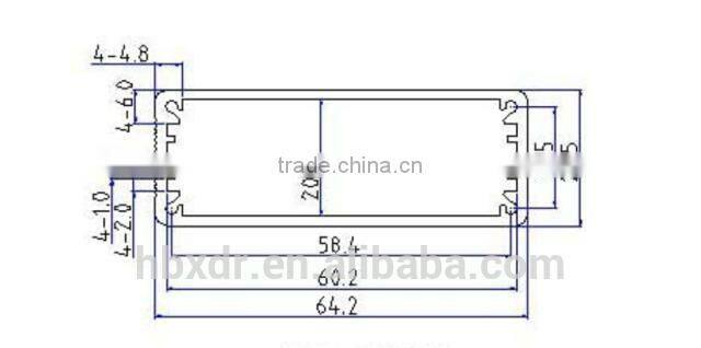 waterproof Aluminum control enclosure for electronic instrument