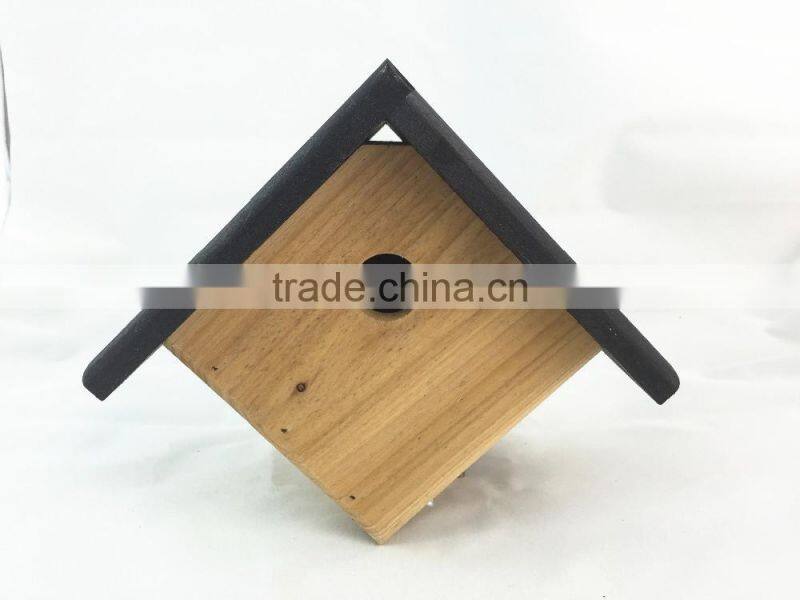 Simple small wooden bird's nest,FSC wood bird house