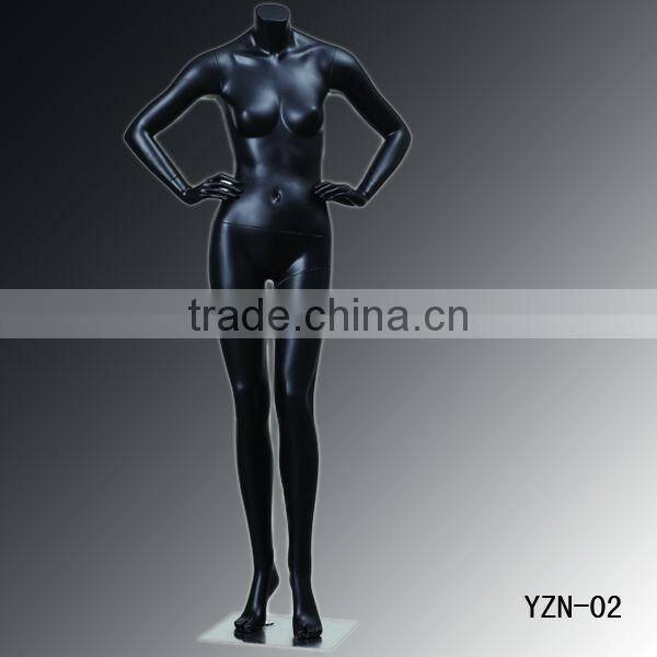 Fashion fiberglass headless lying down sexy woman mannequin