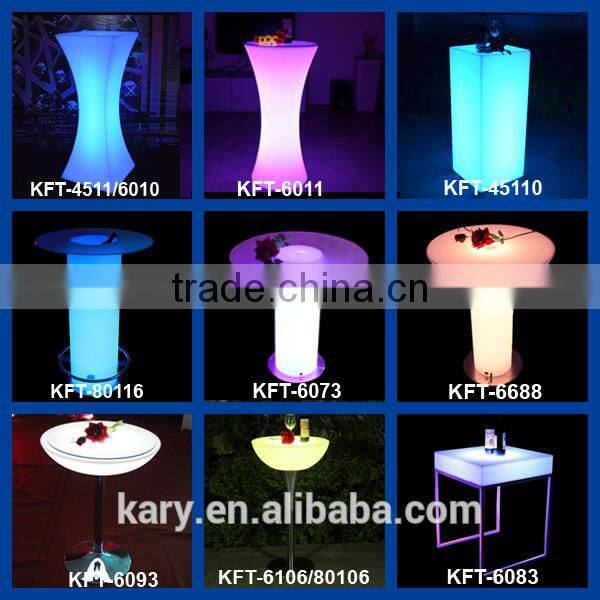 Valuable illuminated commercial furniture led waiting chair