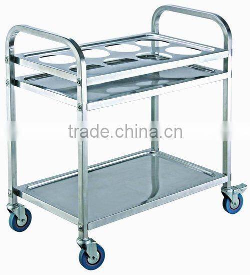 Four-layers Stainless Steel Hot Pot Cart