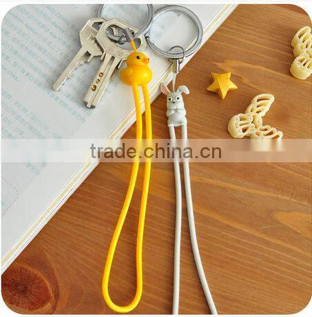 Popular animal rubber keychain,silicone keying