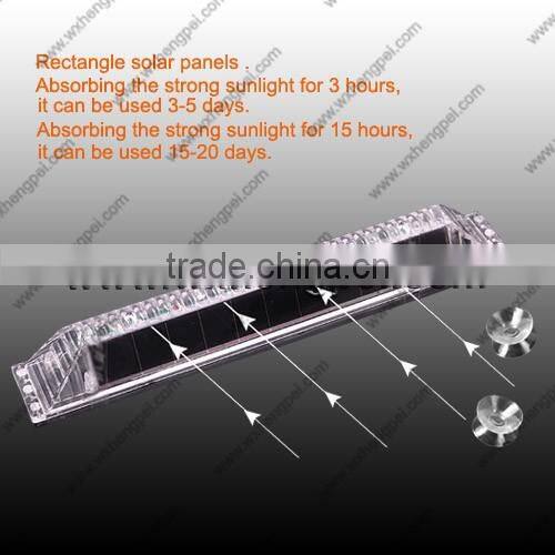 Solar energy warning light