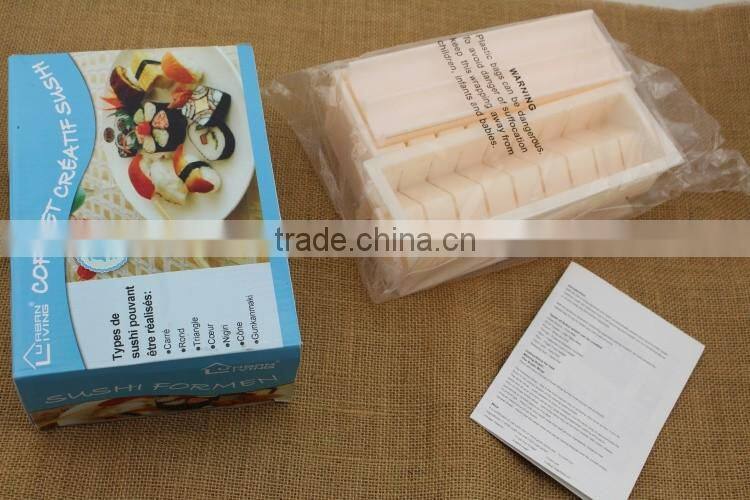 Sushi Making Kit with Rice Press Mold Set. Various Shapes Sizes-Round Mickey Mouse Ears-Perfect Roll Maker Tools