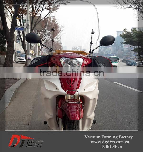 OEM grey motorcycle air baffle cover by vacuum forming