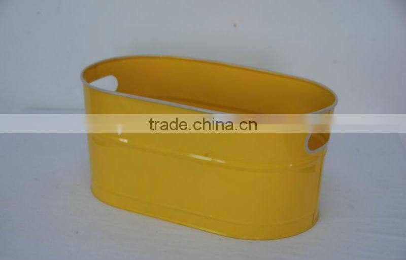 Rectangular egg-shaped pot Home &Garden Enamel gardening ice basin