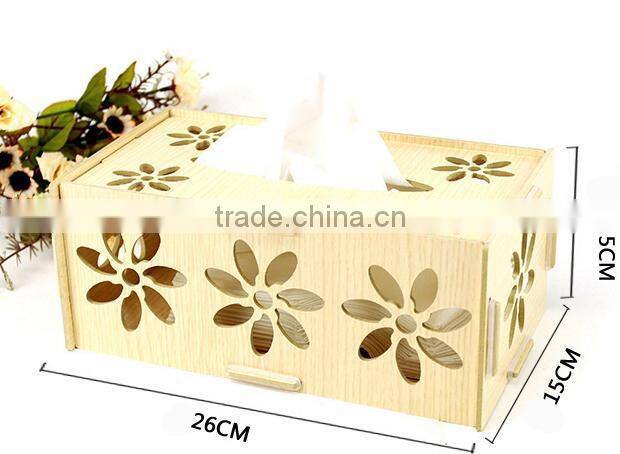 Perfect-Fit Wooden Tissue Paper Dispenser for Kleenex Tissue Box Pack