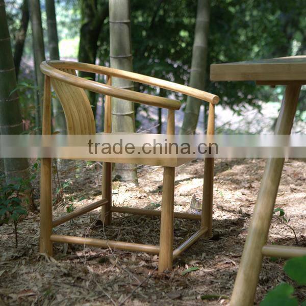 Chinese style round back design bamboo chair