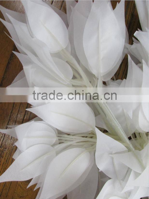 White banyan leaves/artificial banyan leaves/fake banyan leaves