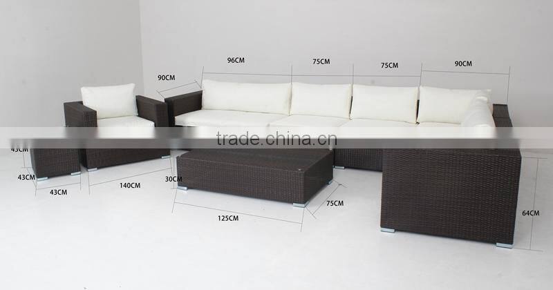 garden rattan sofa or outdoor sofa set or wicker sofa set