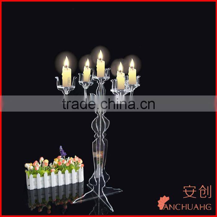 acrylic candelabras