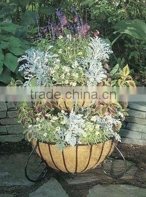 wrought iron planter