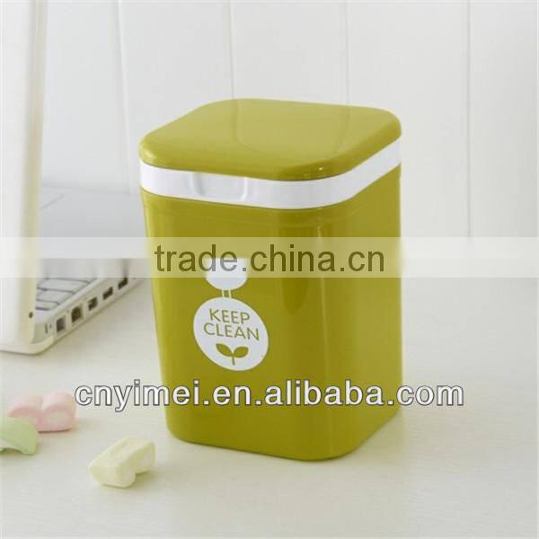 plastic cartoon dustbin,colourful dustbin,mini dustbin