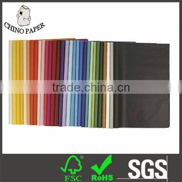 Pure color pink tissue paper wrap gifts