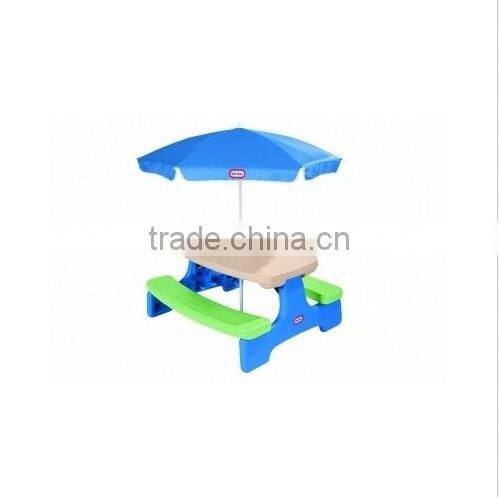 NEW Outdoor Indoor Plastic Kids Group Team Play Folding Table Chair Bench Set Ages 3+
