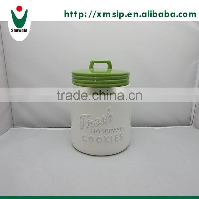 Ceramic coffee canister