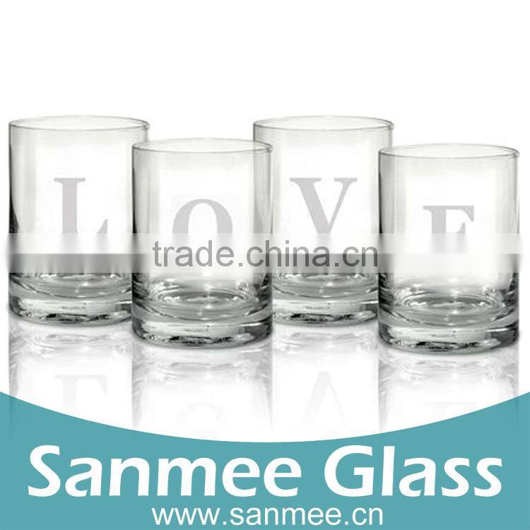 4PCS Valentine's Day Gift Set Glassware Lowball Glass Wholesale