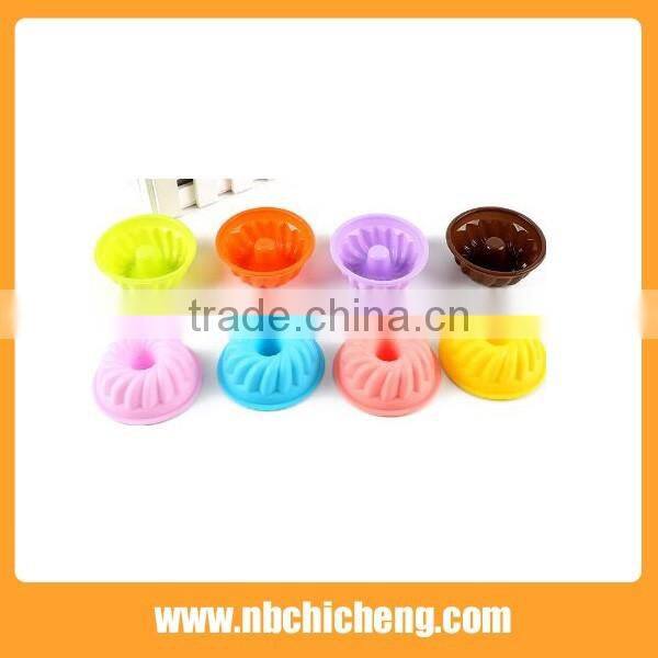 6 pcs/set New Silicone Baking Mold Cups Cake Cupcake Mold Brownie Muffin Pan