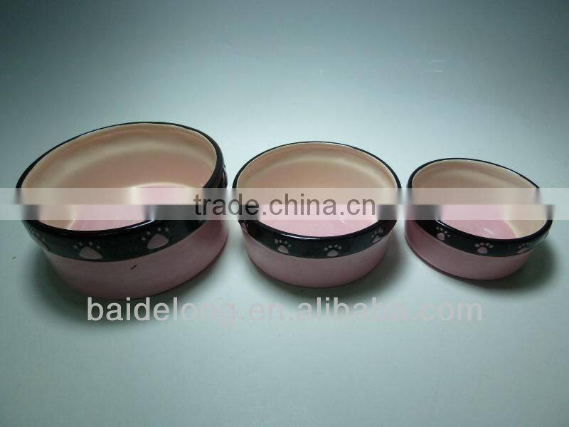 Round Ceramic Pet Bowl