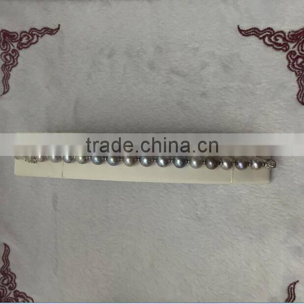 AA 8-9mm purple freshwater pearl bracelet