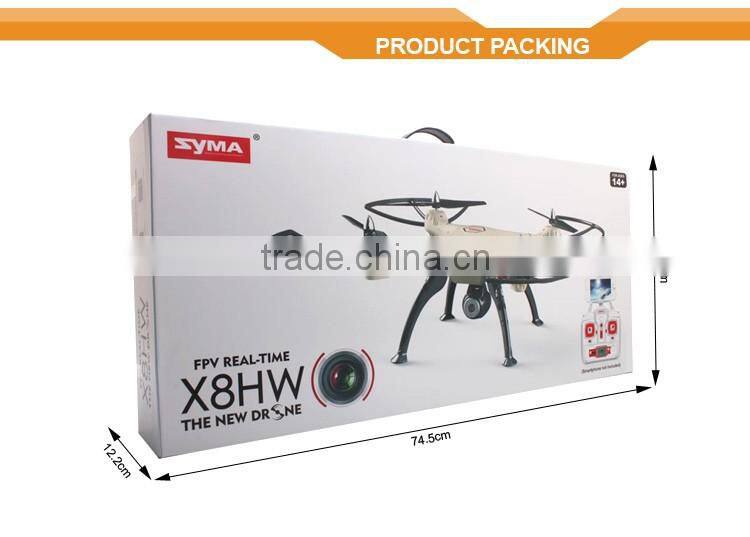 Newest Syma X8HW Hover FPV Drone with HD Camera 2.4G Dron RTF RC Helicopter