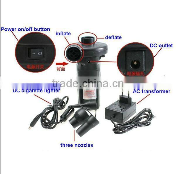 2016 factory price 2 -way AC electric air pump DC 12v electric air pump