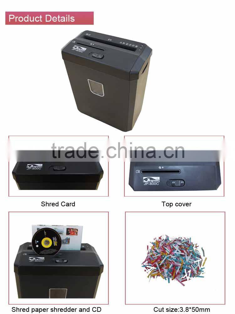 shredder machine for cutteing paper cd and credit card
