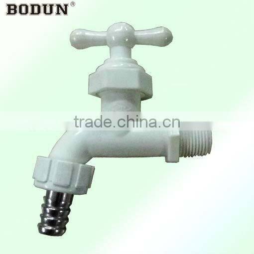 good sales pvc plastic bibcock/shower faucet with metal mouth