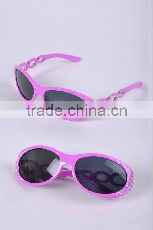 Pink Frame Girl's Sunglasses