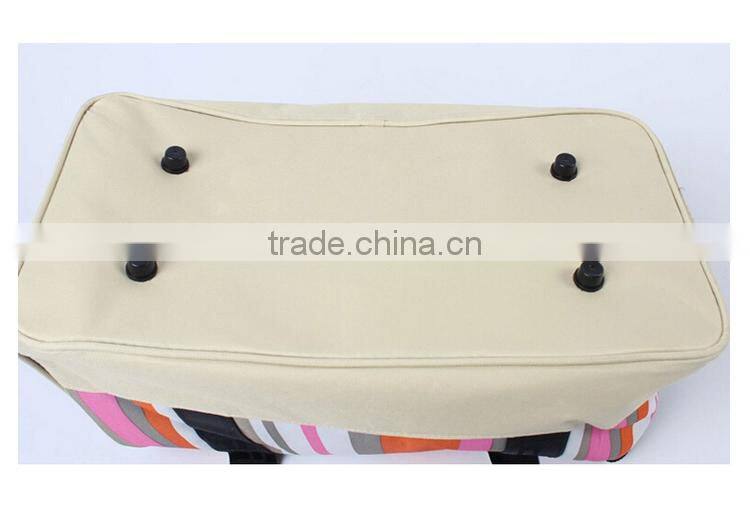 2015 Fashion stripe handle dog carrier handbag
