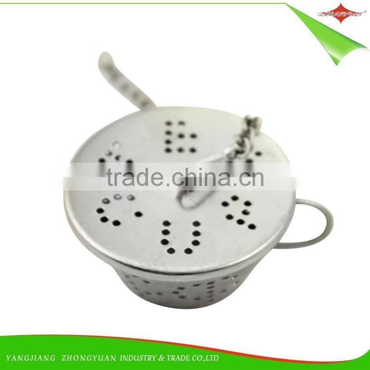 ZY-S3009 430 Stainless Steel Tea Infuser Tea Strainer cup shape accessories for Kitchen Leaf Tea