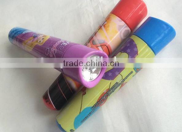 Lovely style cartoon pattern LED flashlight