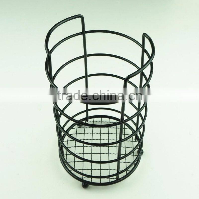 43002 Steel Wire Sink Basket Cutlery Holder Cooking Utensils Storage Kitchen Rack