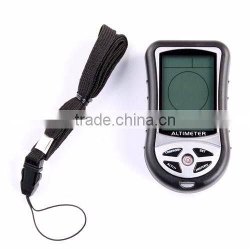 8-in-1 Multifuction Digital Altimeter with compass, thermometer, barometer, time, date, weather forecast and backlight functions