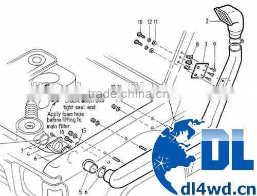 4wd Snorkel Offroad Accessories Snorkel For Patrol Y60 4x4 Parts