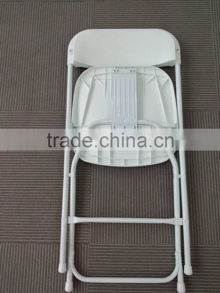 plastic folding chair with steel frame