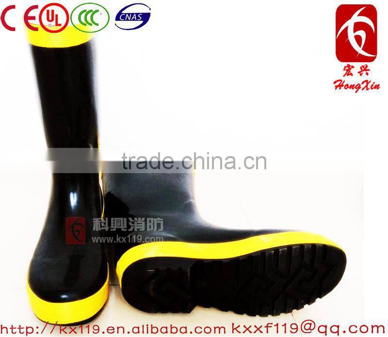 Factory direct sale 2015 New Design steel toe firefighter boots