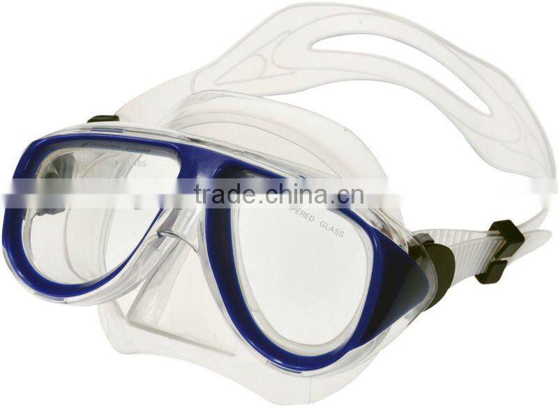 Clear safety lens transparent strap silicone diving mask