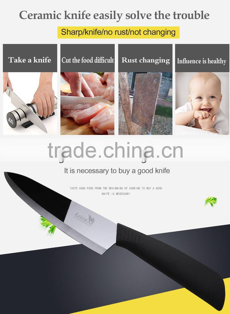 Manufacturers selling 8 inch mirror light black ceramic knife, sharp wear-resistant is not easy to rust
