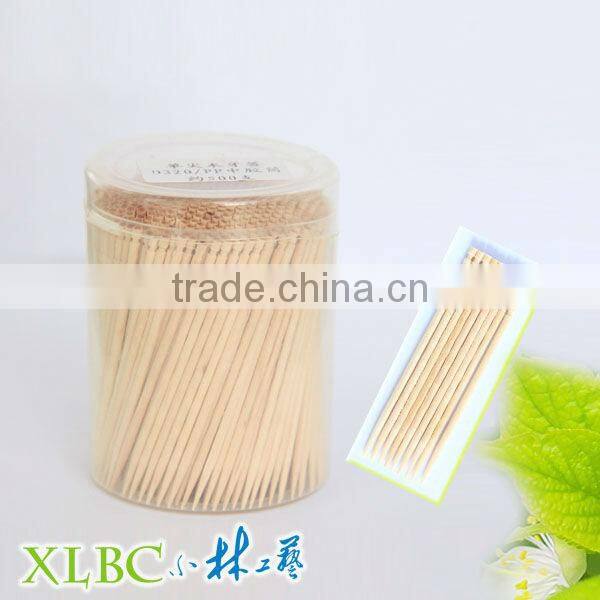 Nature Eco-friendly Middle ruber jar one point wooden toothpick