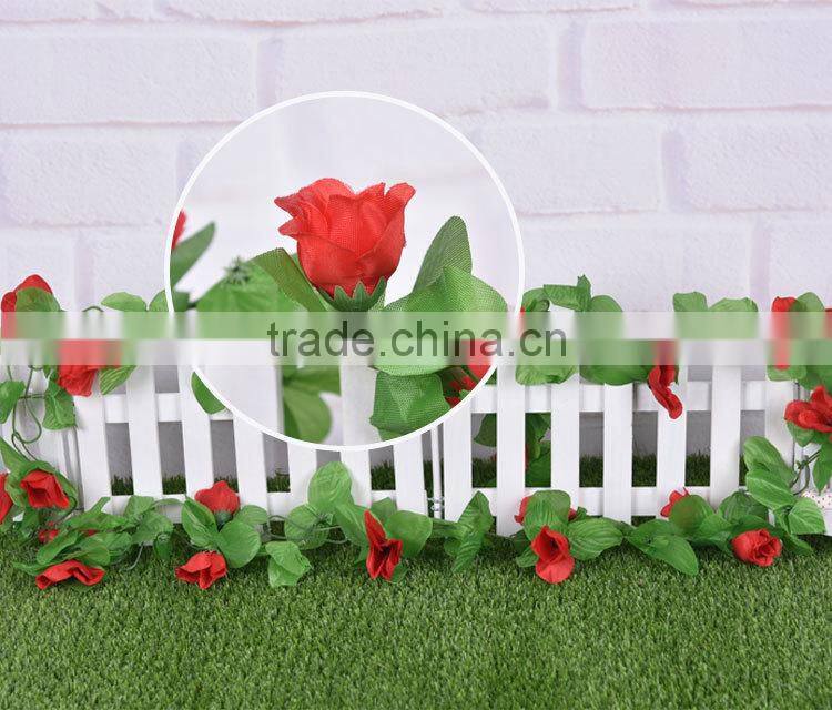 artificial hanging vine plant silk leaf garland
