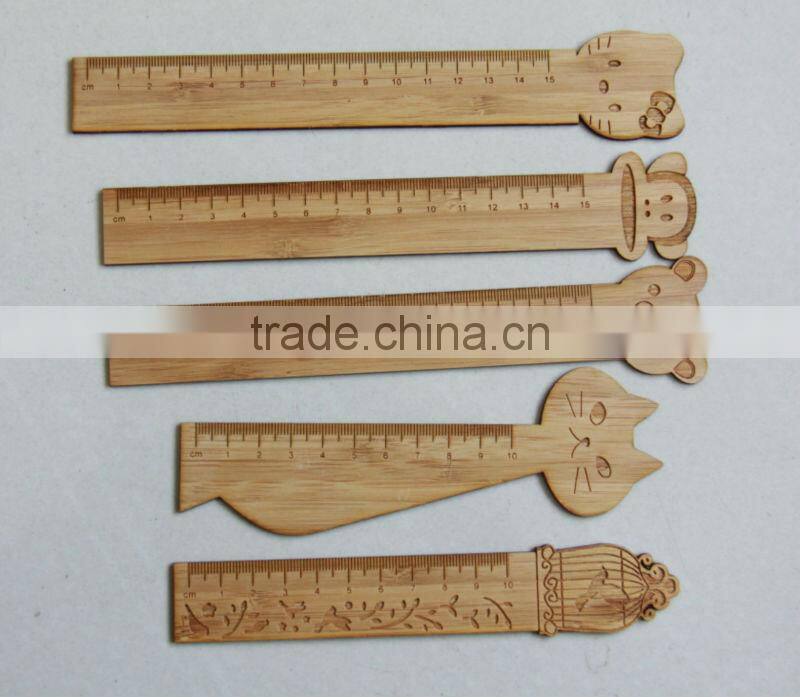 Eco-friendly Cartoon bamboo student ruler